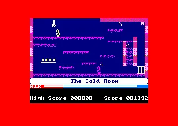 Manic Miner (UK) (1984) [Software Projects] (Trainer) screen shot game playing